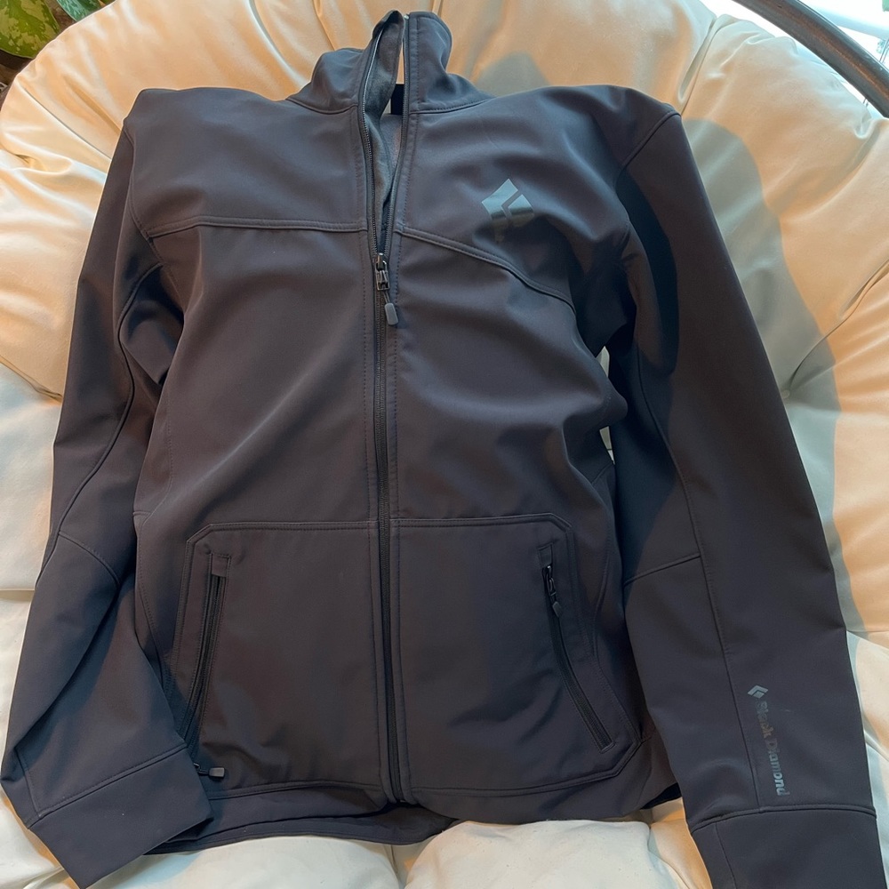 Black Diamond Crag Jacket, Black, softshell, large